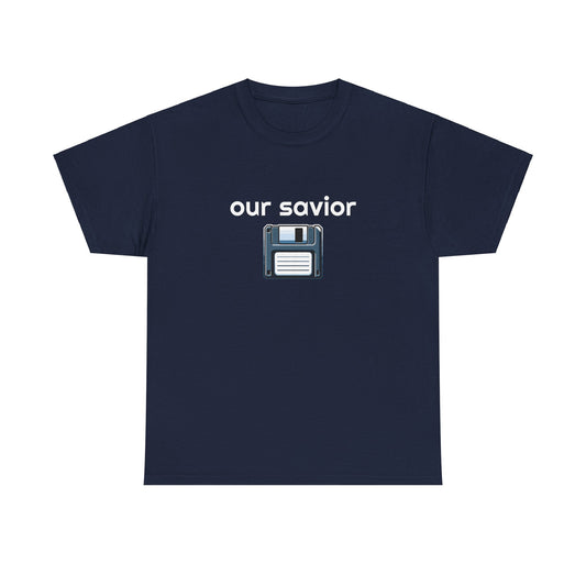 Floppy disk save shirt